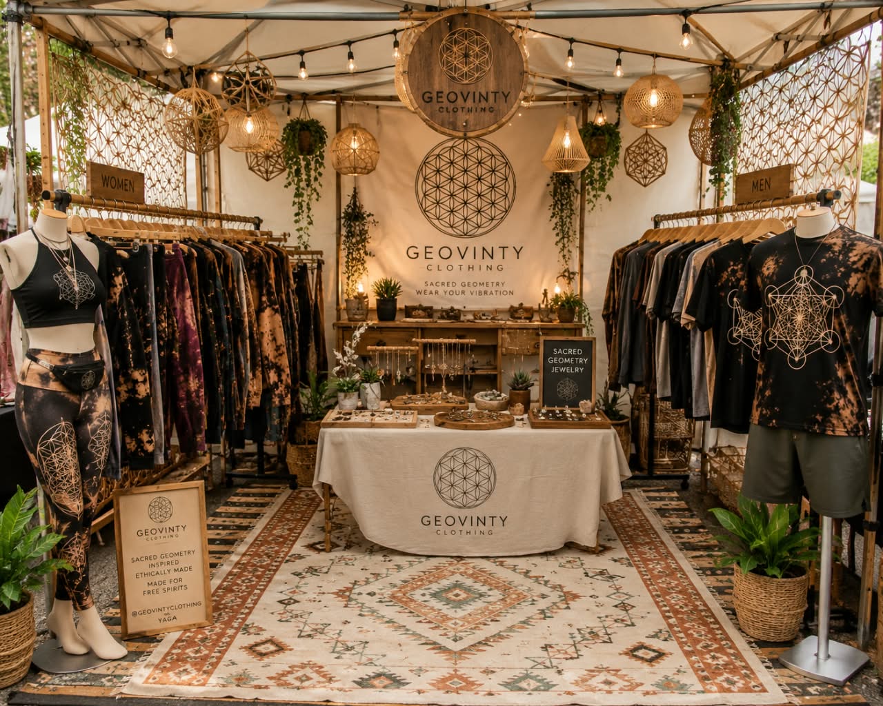 The GeoVinty stall at a Cape Town festival market